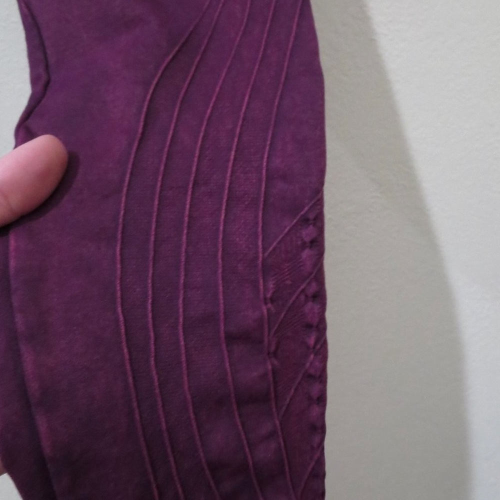 NUX Mesa Leggings Violet Wine seamless pants Size Medium - Picture 2 of 2